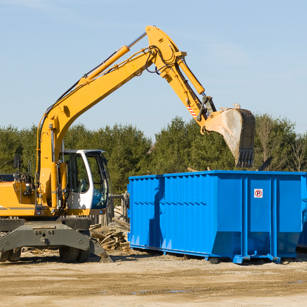 are there any restrictions on where a residential dumpster can be placed in Clawson MI